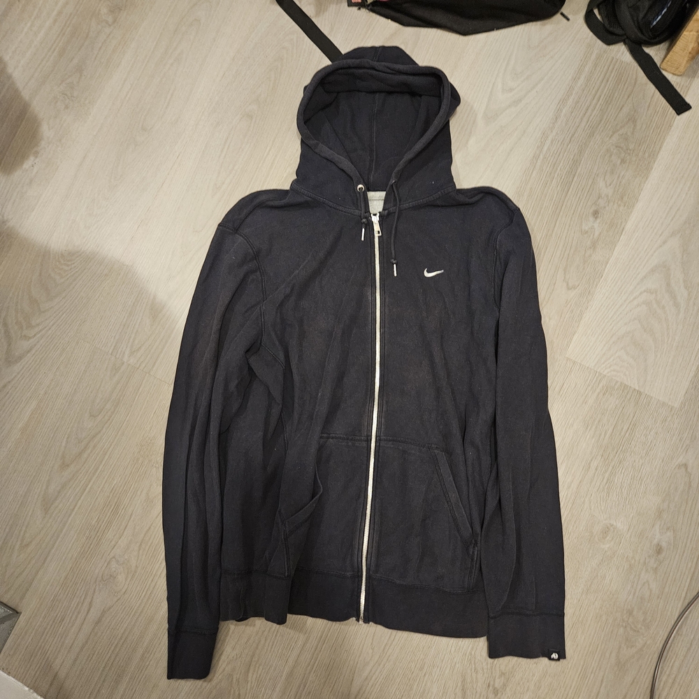 Nike Men's Navy Zip-Up Hoodie